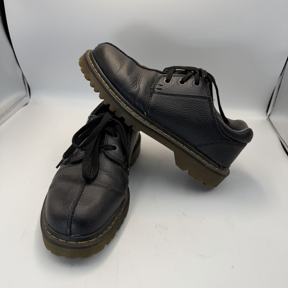 Dr. Martens Split Toe 3 Eyelet Shoes Air Cushioned Soles Black Mens Sz 9 M